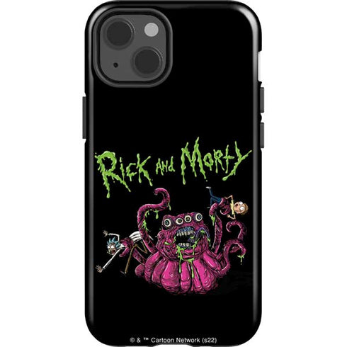 Adult Swim Rick and Morty Tentacle Attack iPhone 15 Impact Case